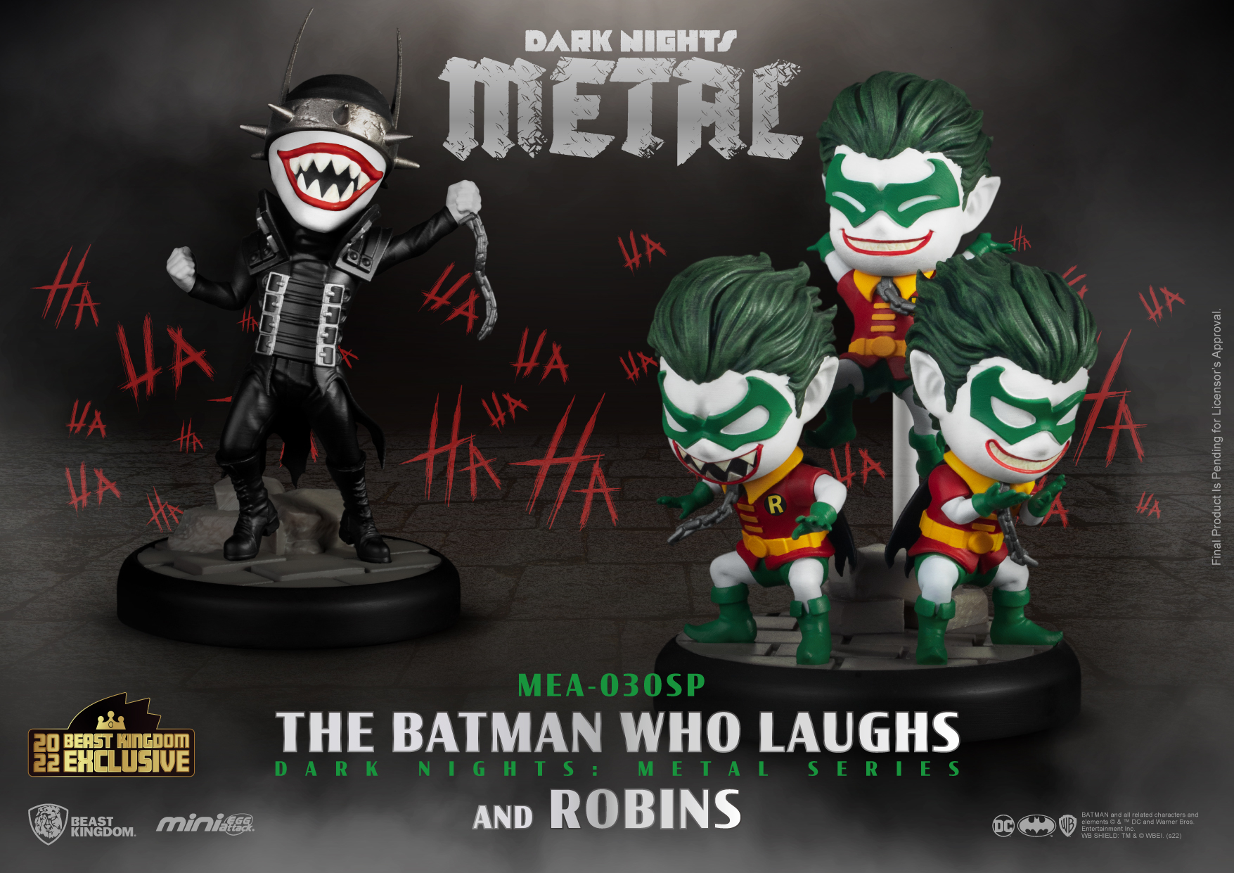 Beast Kingdom DC Comics Batman Who Laughs & Robins Egg Attack Figure Set